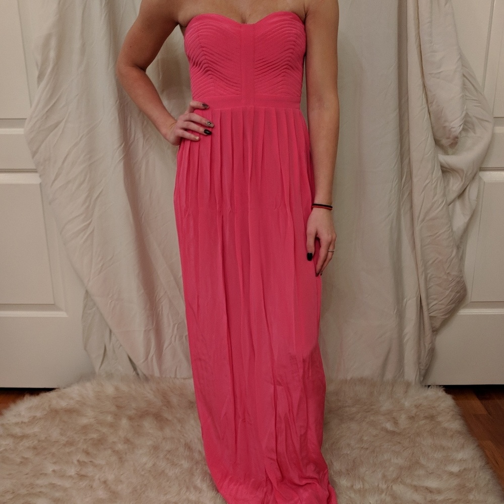 Parker Hot pink silk gown